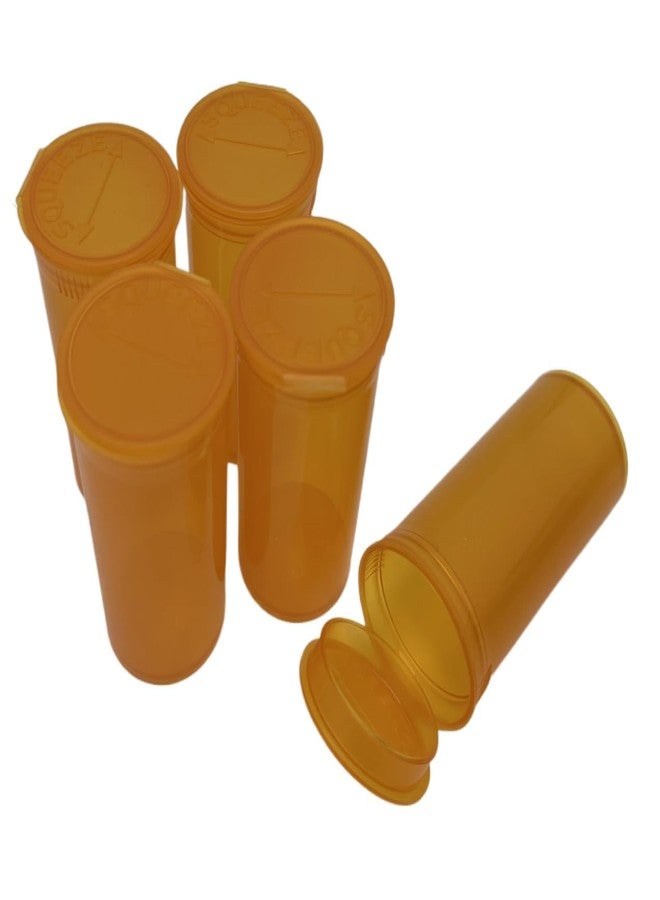 كومفرت أكسيس عبوات حبوب فارغة محكمة الإغلاق متعددة الاستخدامات بأغطية مفصلية، منظم زجاجات بلاستيكية سعة 13 درام للمكملات الغذائية والفيتامينات والأدوية، عبوة من 12 قطعة (لون كهرماني شفاف) - Image 4